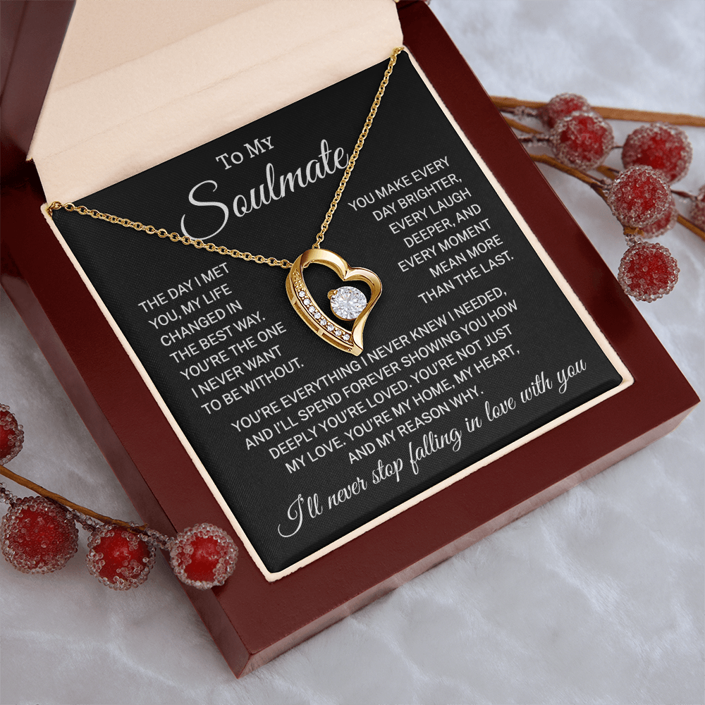 Gift for Soulmate "Never Want to Be Without" | Forever Love Necklace