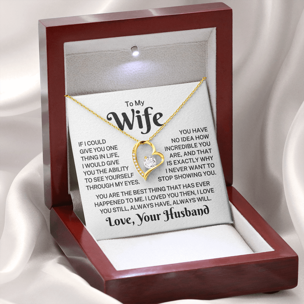 Gift for Wife "Always Will" | Forever Love Necklace