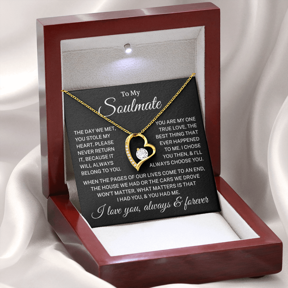 Gift for Soulmate "You Had Me" | Forever Love Necklace