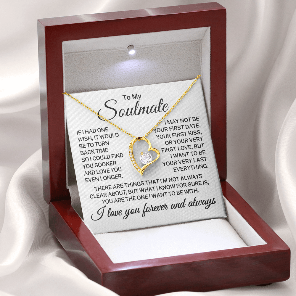 Gift for My Soulmate "Very Last Everything" | Forever Love Necklace