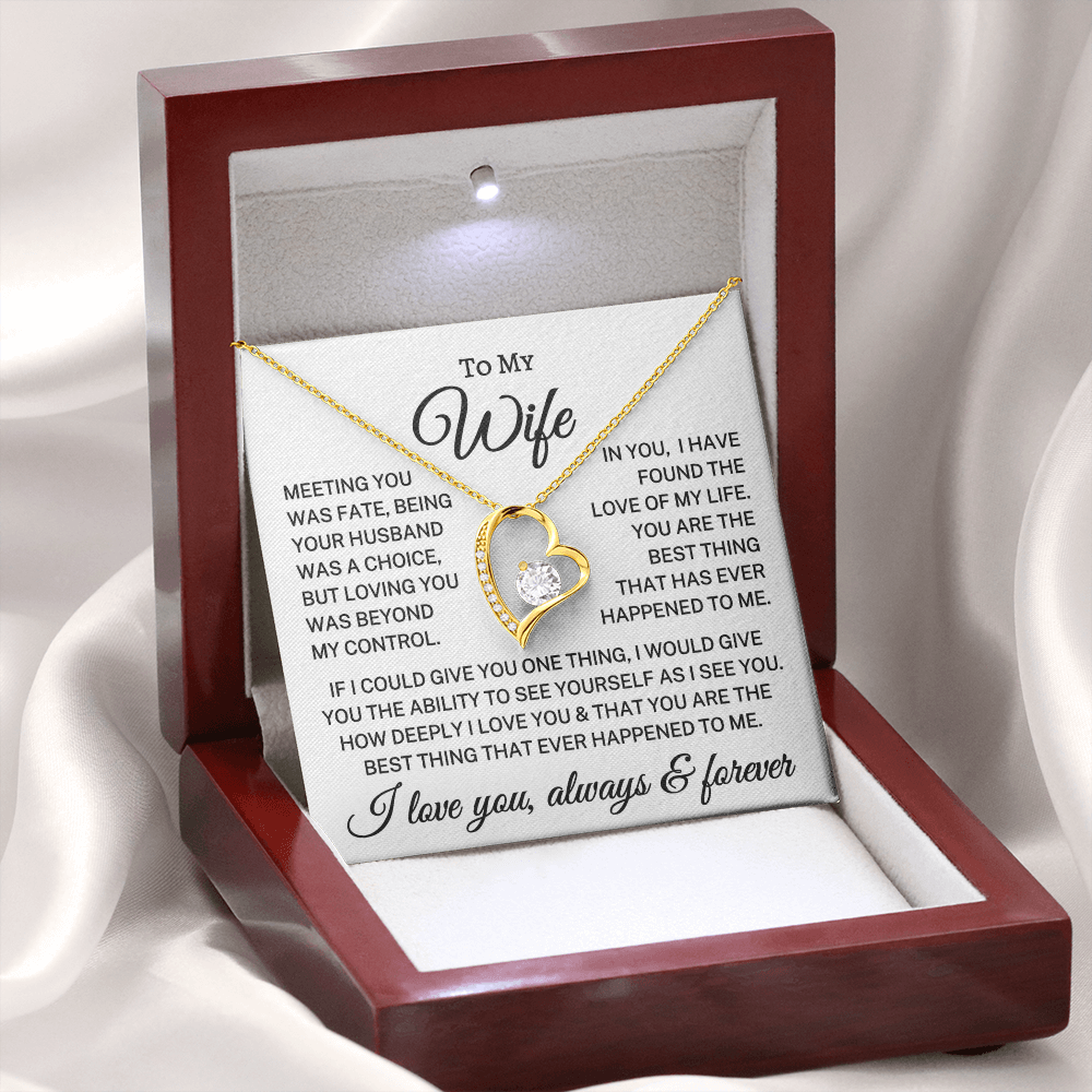Gift for Wife "Fate" | Forever Love Necklace .