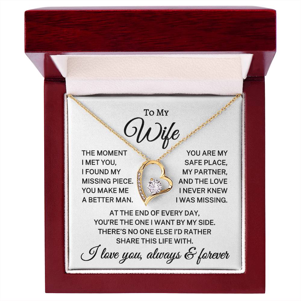 Gift for Wife "No One Else" | Forever Love Necklace