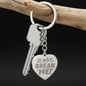 "You Will Not Break Me" | Engraved Heart Keychain
