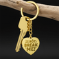 "You Will Not Break Me" | Engraved Heart Keychain