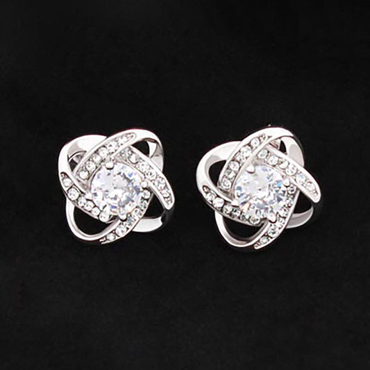 Love Knot Stud Earrings - Default Title Shoptopia Jewelry