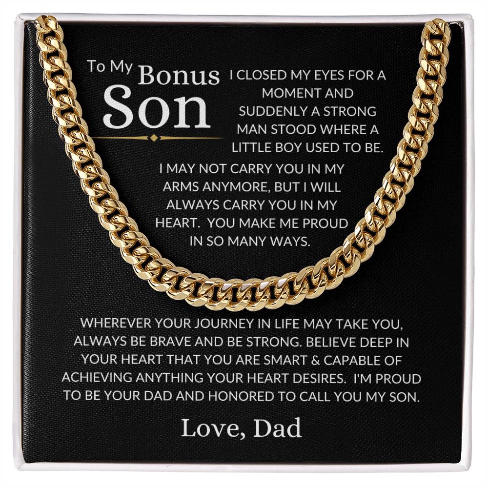 Bonus Son Love Dad | Cuban Link Chain