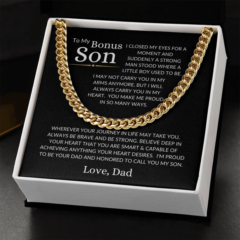 Bonus Son Love Dad | Cuban Link Chain