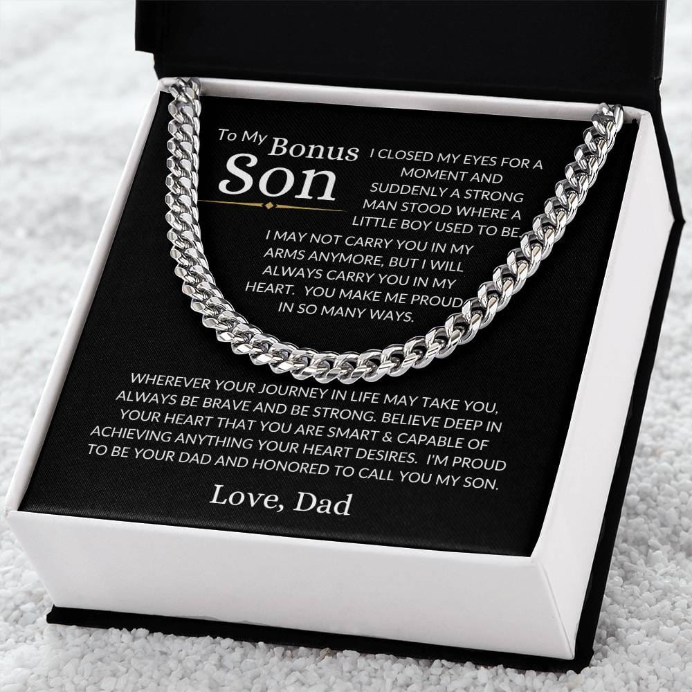 Bonus Son Love Dad | Cuban Link Chain