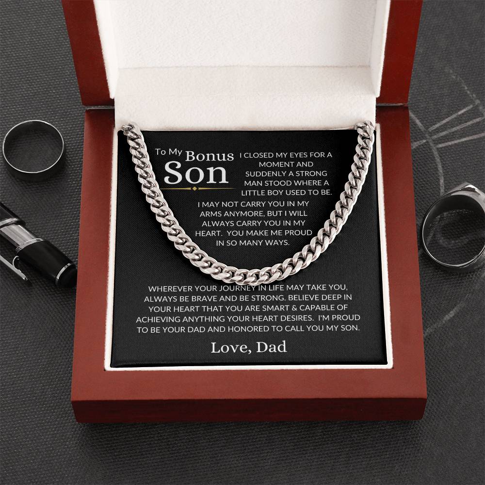 Bonus Son Love Dad | Cuban Link Chain