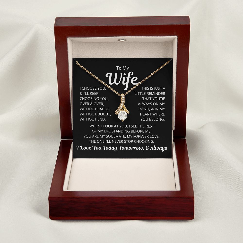Gift for Wife "I Choose You" | Alluring Beauty Necklace