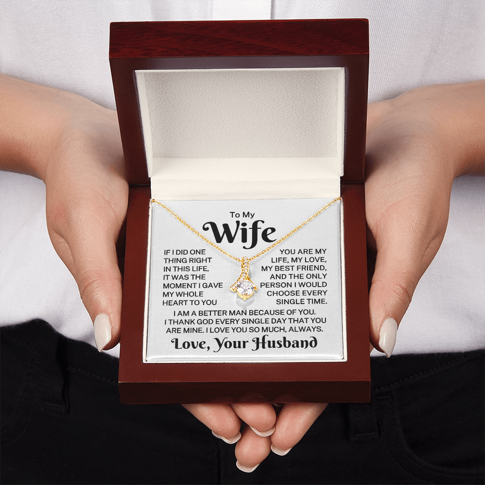 Gift for My Wife "I Thank God" | Alluring Beauty Necklace