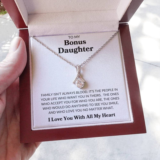 To My Bonus Daughter | Alluring Beauty Necklace