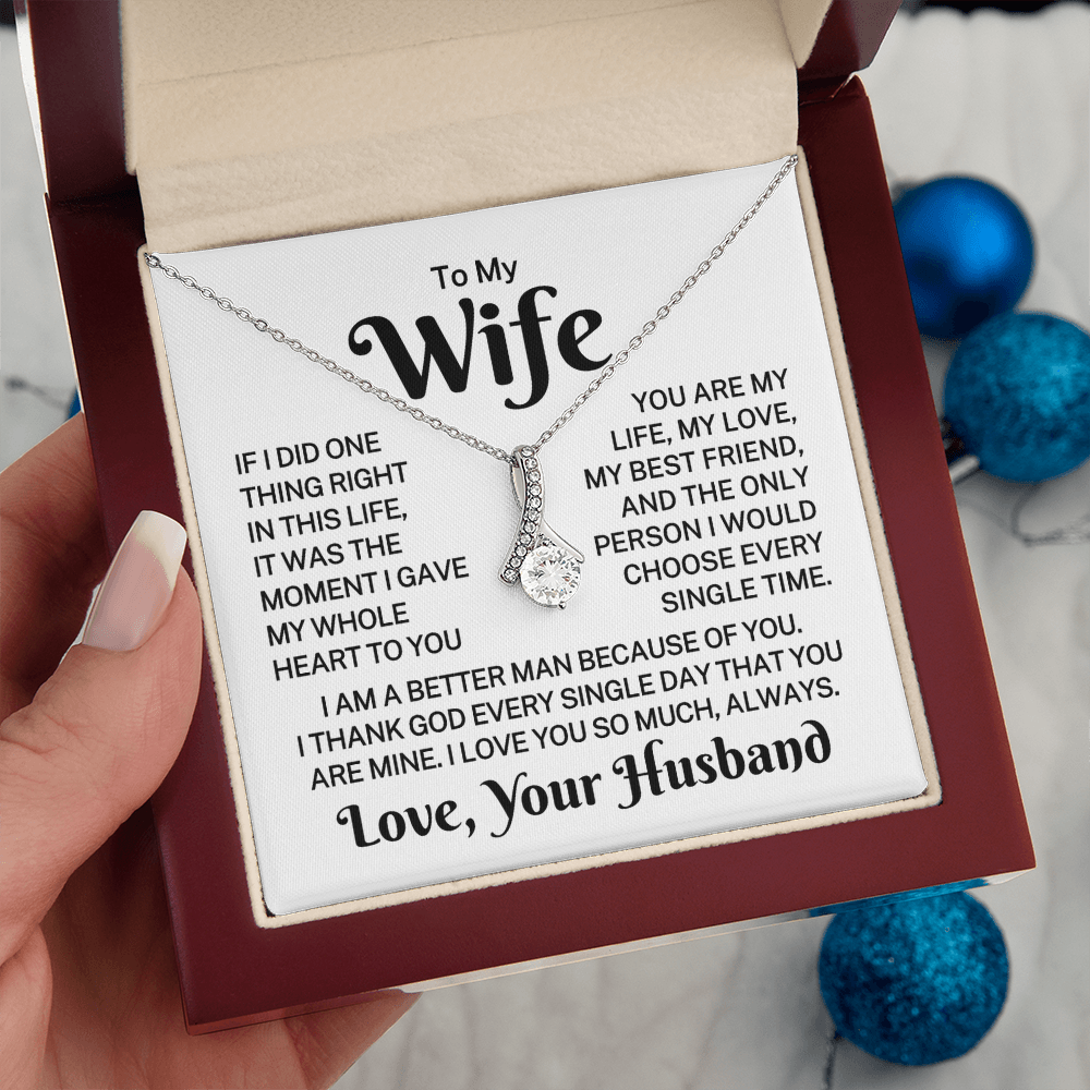 Gift for My Wife "I Thank God" | Alluring Beauty Necklace
