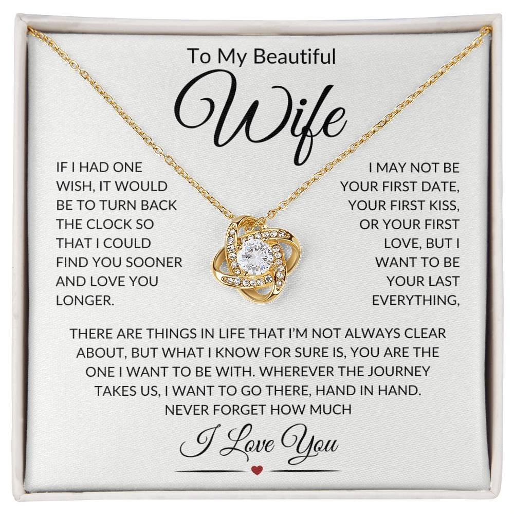 Wife "Last Everything" | Love Knot Necklace