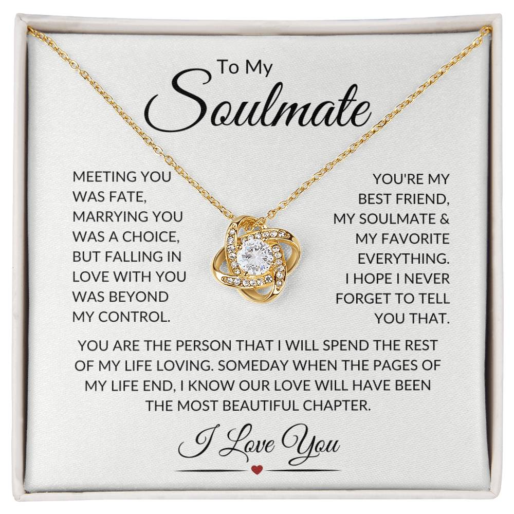 Soulmate "Most Beautiful Chapters" | Love Knot Necklace