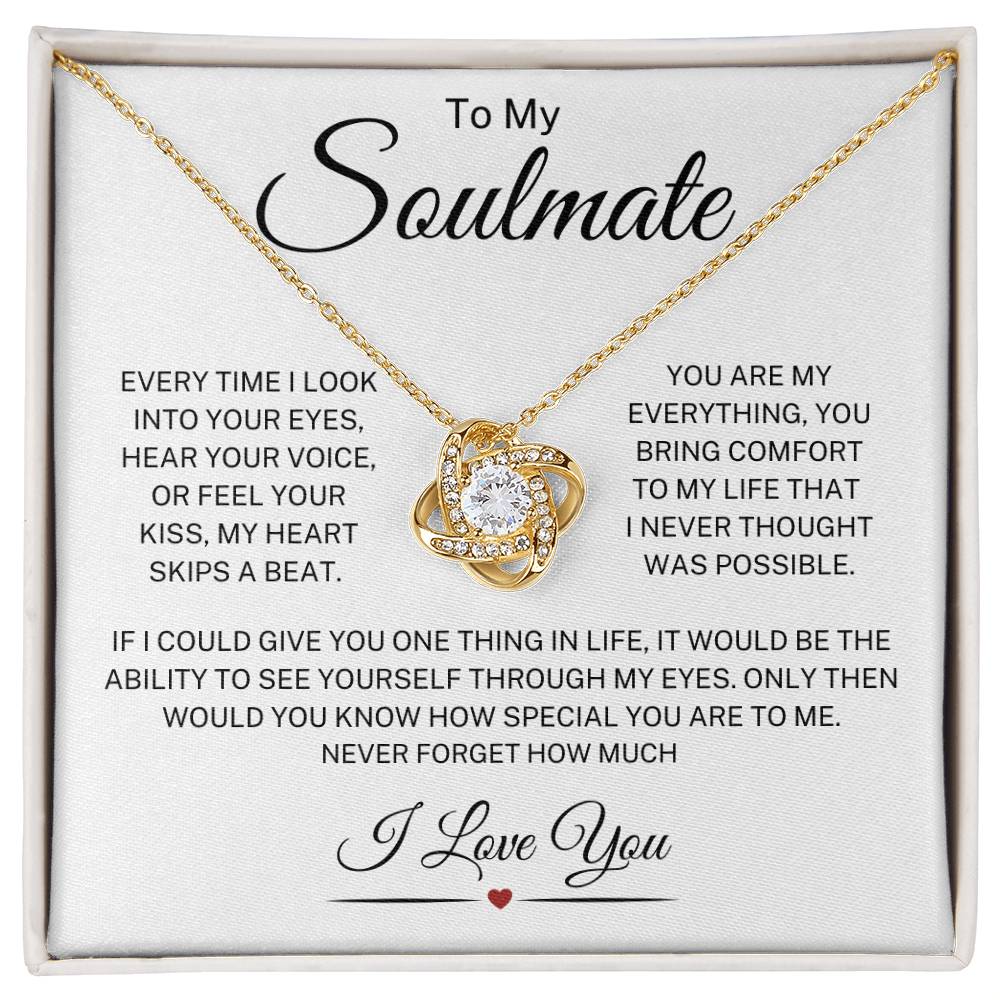 Soulmate "My Heart Skips A Beat" | Love Knot Necklace