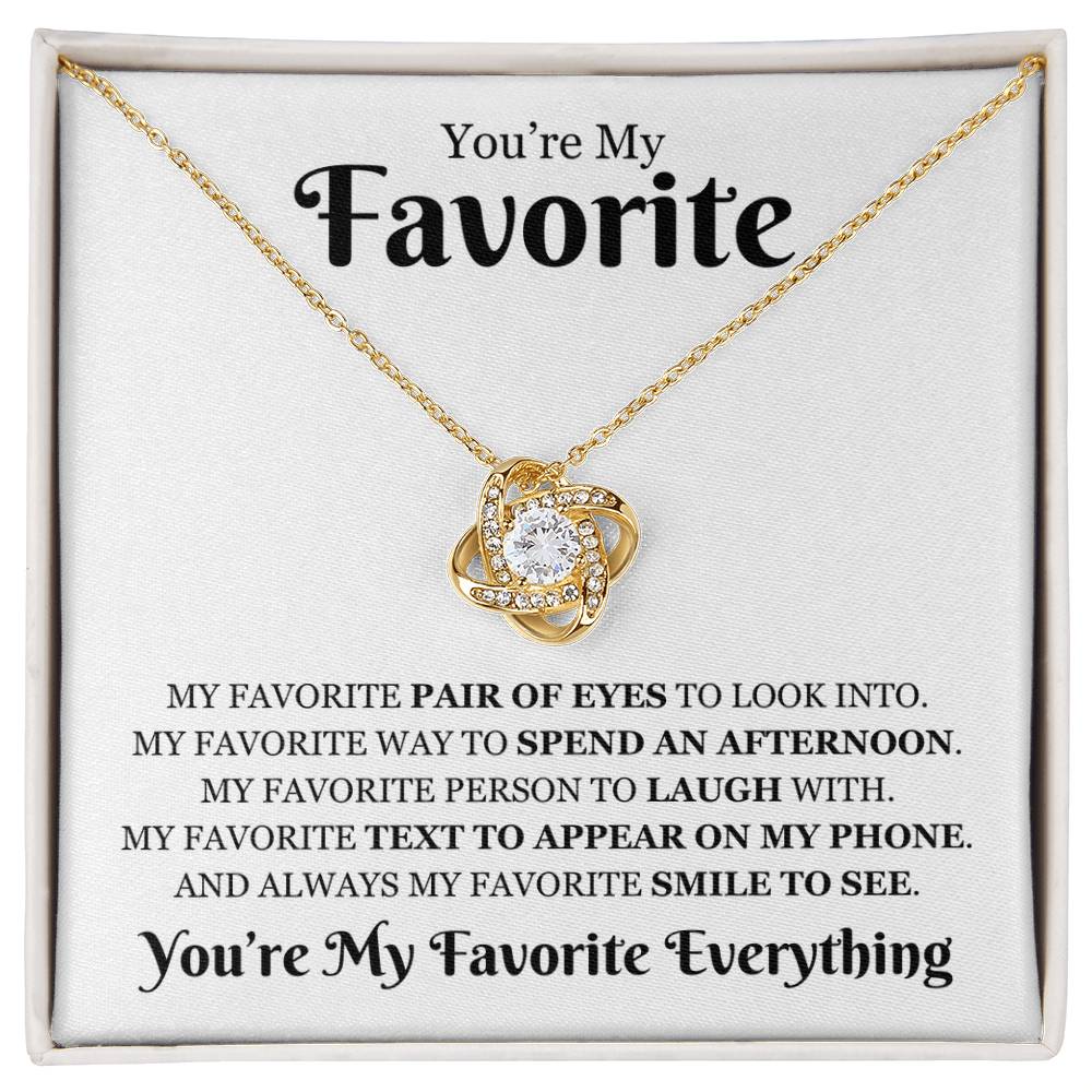 Favorite 'My Favorite Everything" | Love Knot Necklace