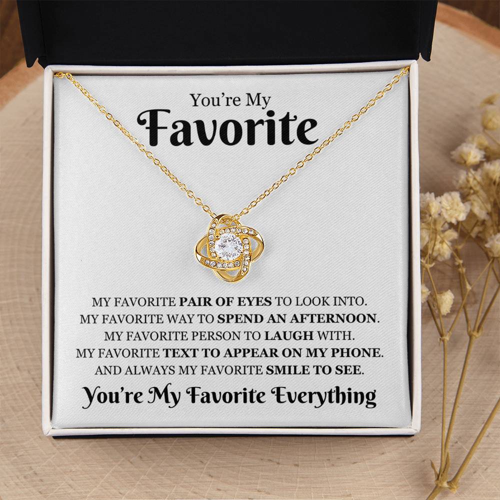 Favorite 'My Favorite Everything" | Love Knot Necklace