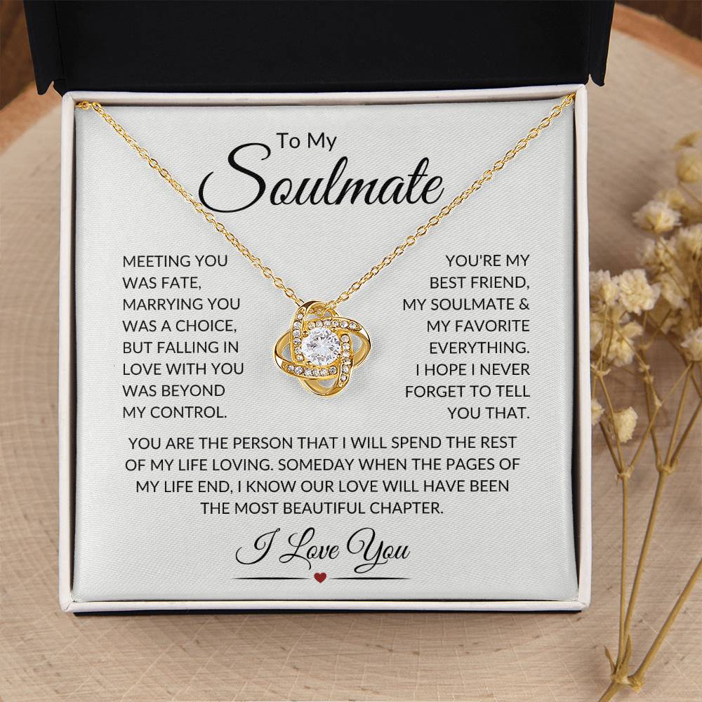 Soulmate "Most Beautiful Chapters" | Love Knot Necklace