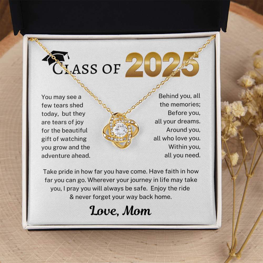 Class of 2025 Love Mom | Love Knot Necklace