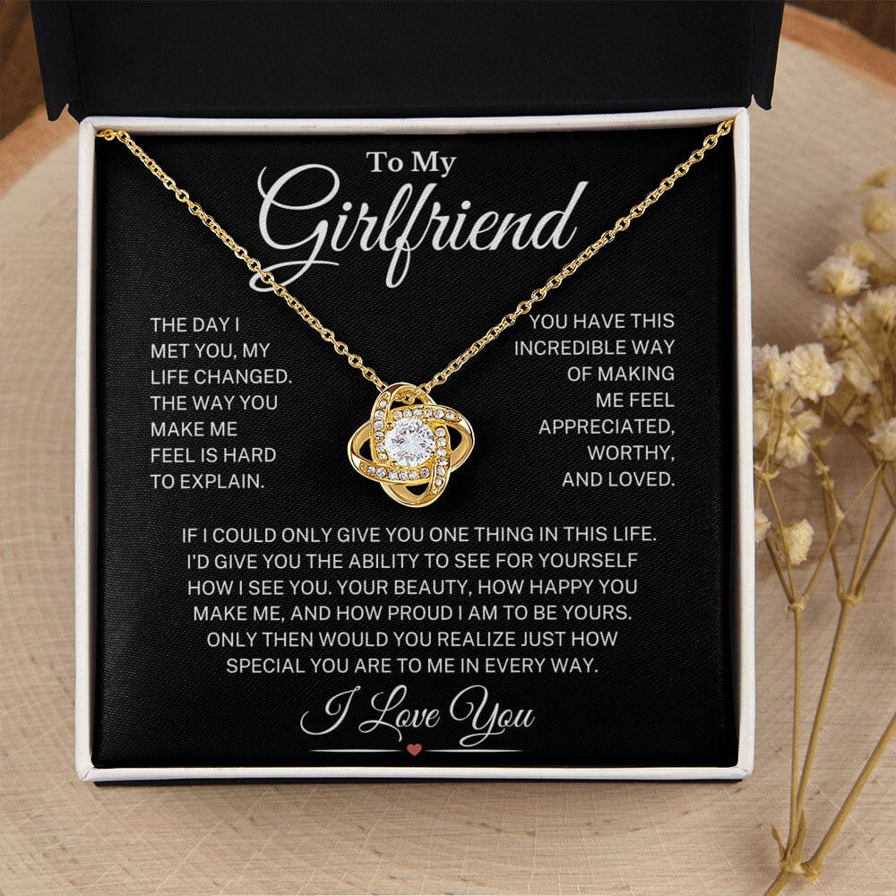 Girlfriend "The Day I Met You" | Love Knot Necklace