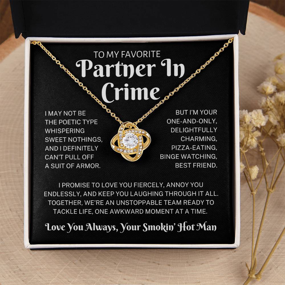 Partner In Crime "You're One & Only" | Love Knot Necklace