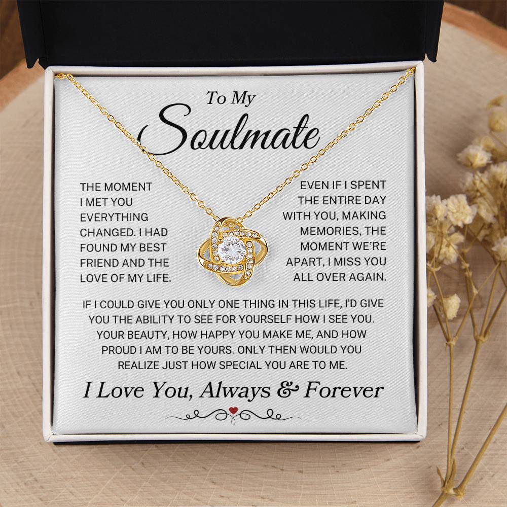 Soulmate "Miss You All Over Again" | Love Knot Necklace