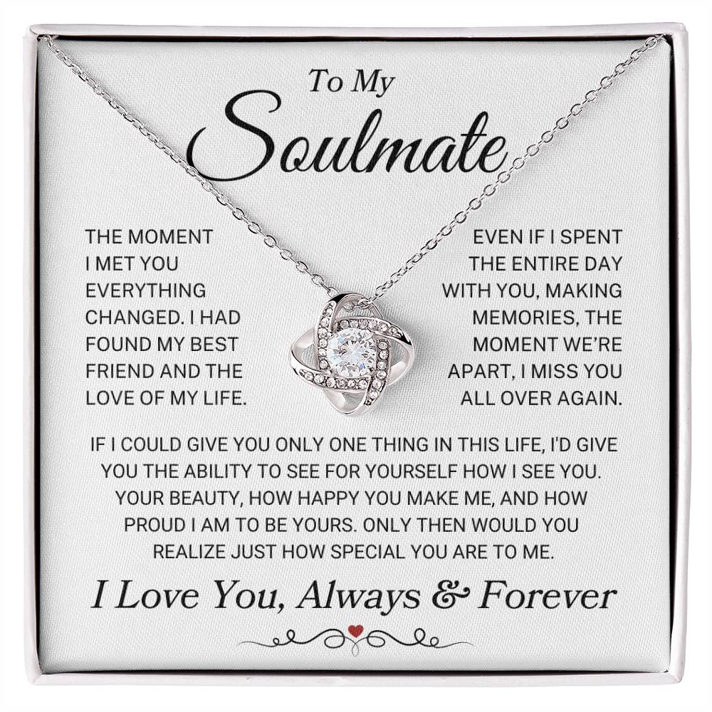 Soulmate "Miss You All Over Again" | Love Knot Necklace