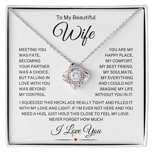 Wife "Beyond My Control" | Love Knot Necklace