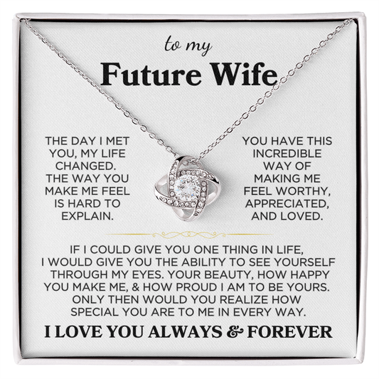 Future Wife "One Thing" | Love Knot Necklace