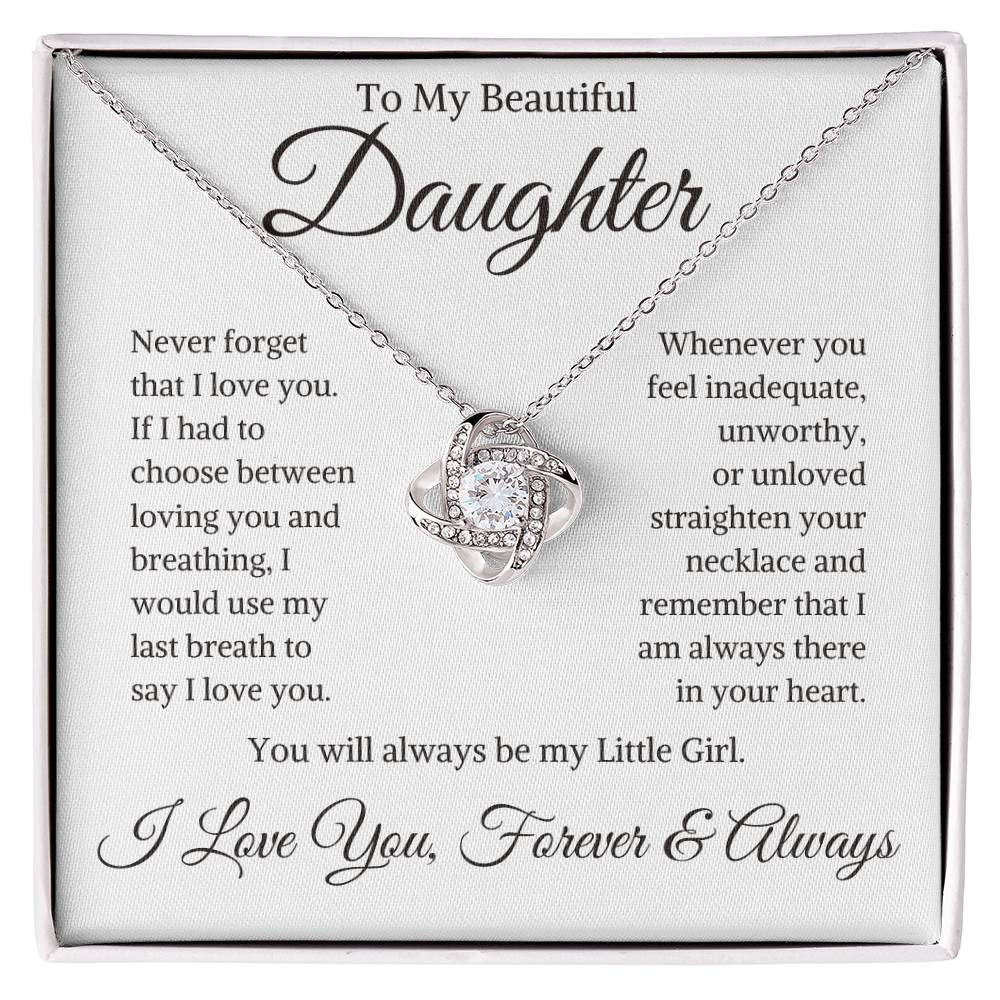 Daughter "My Last Breath" | Love Knot Necklace