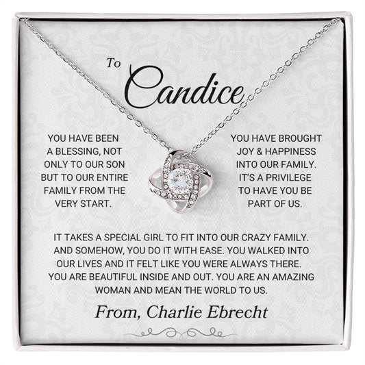 Candice From Charlie | Love Knot Necklace