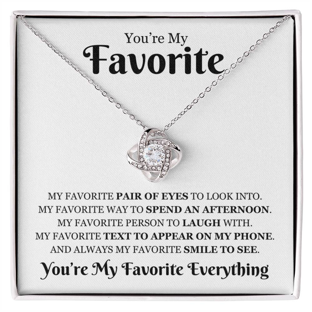 Favorite 'My Favorite Everything" | Love Knot Necklace