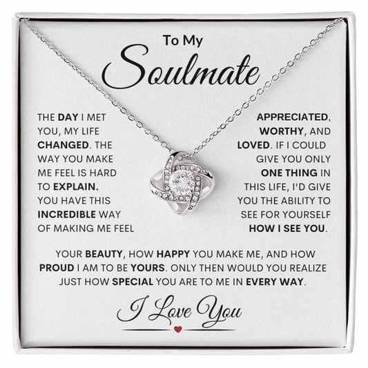 Soulmate "Make Me Feel" | Love Knot Necklace