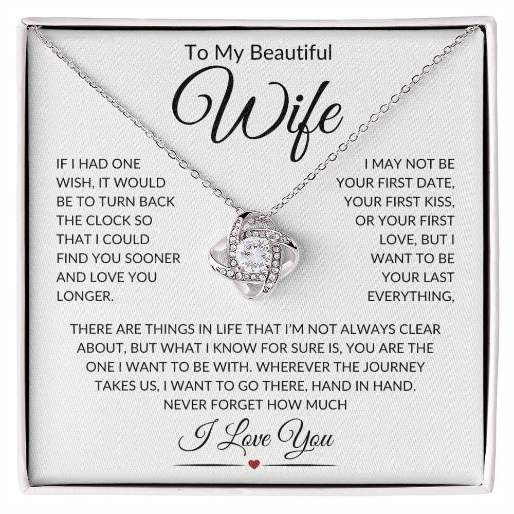 Wife "Last Everything" | Love Knot Necklace