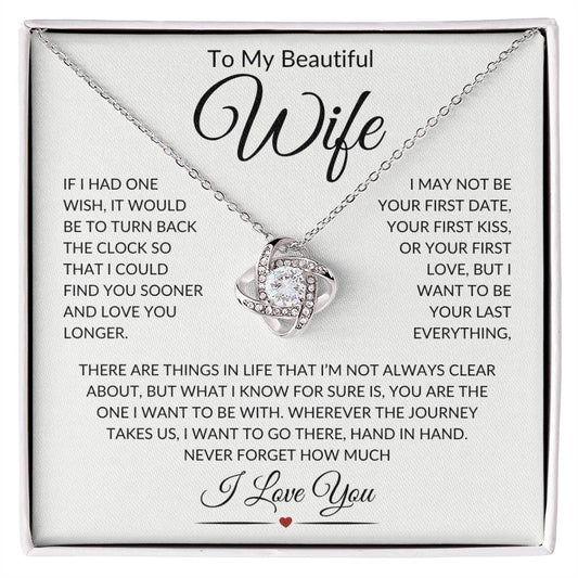 Wife "Last Everything" | Love Knot Necklace