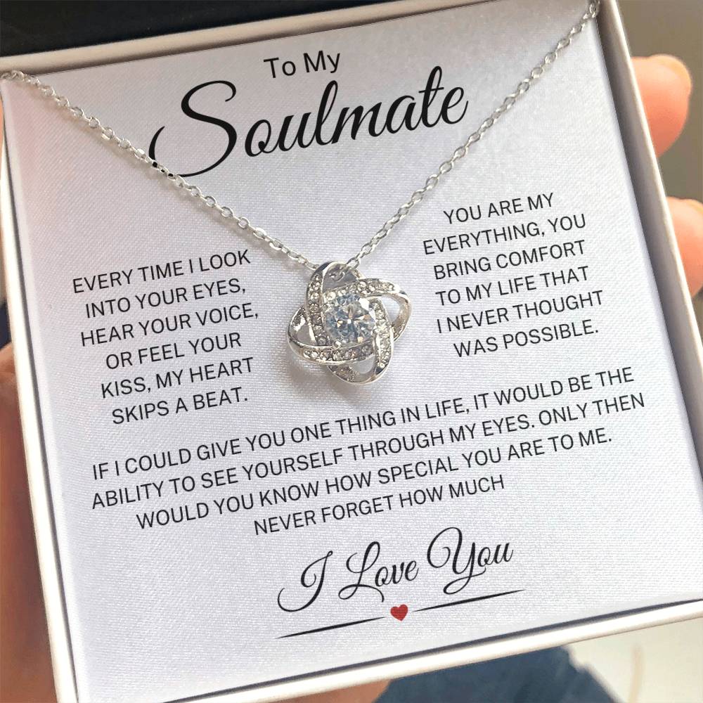 Soulmate "My Heart Skips A Beat" | Love Knot Necklace