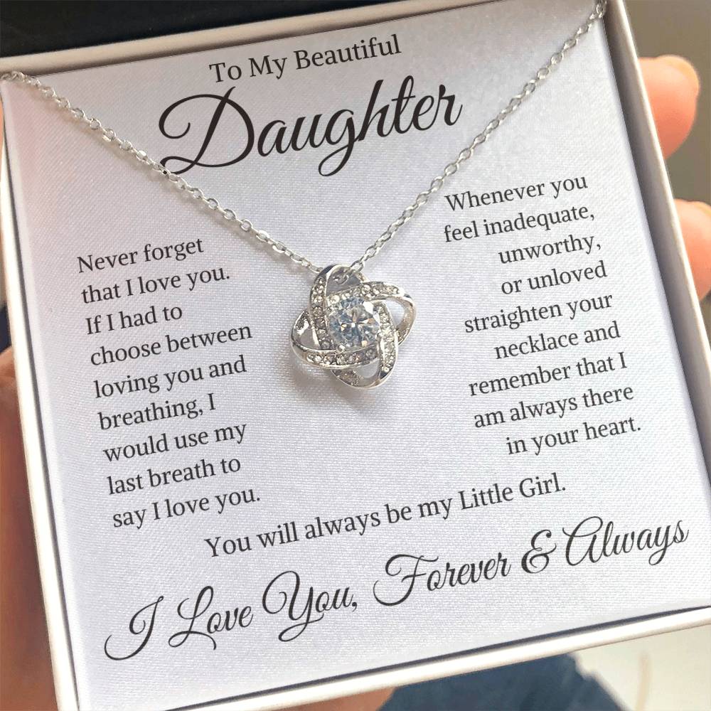 Daughter "My Last Breath" | Love Knot Necklace