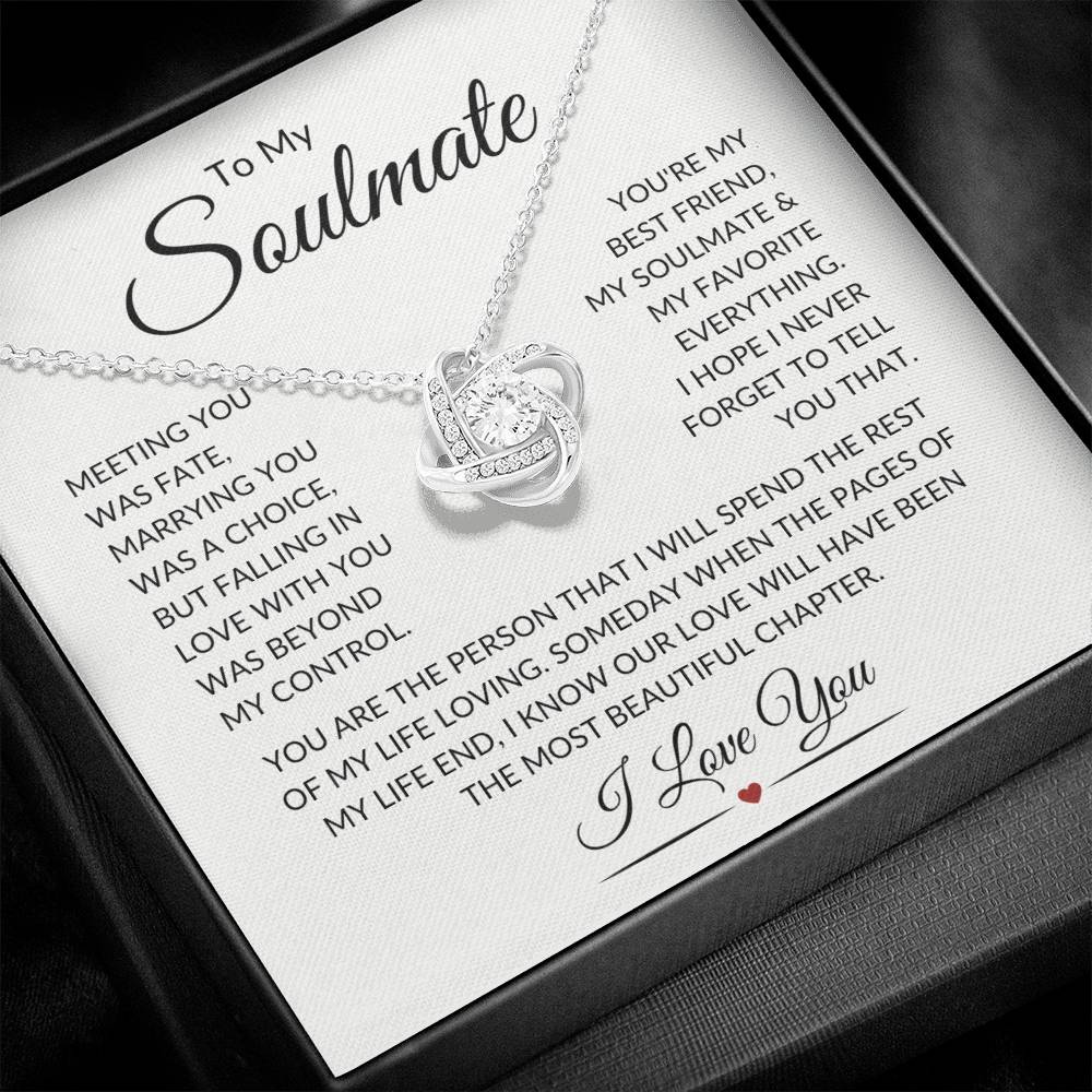 Soulmate "Most Beautiful Chapters" | Love Knot Necklace