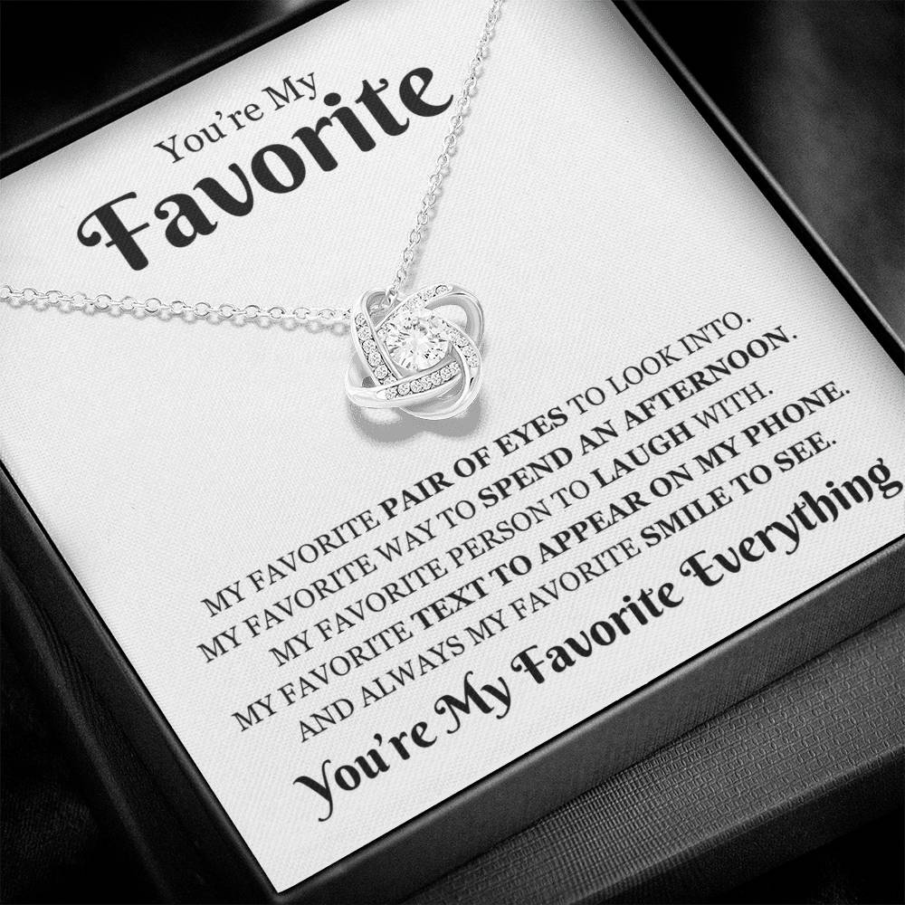 Favorite 'My Favorite Everything" | Love Knot Necklace