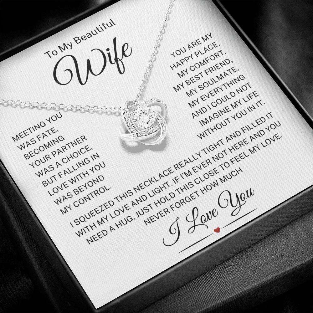 Wife "Beyond My Control" | Love Knot Necklace