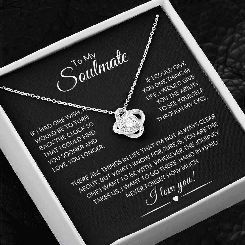 To My Soulmate | Love Knot Necklace - Shoptopia Jewelry