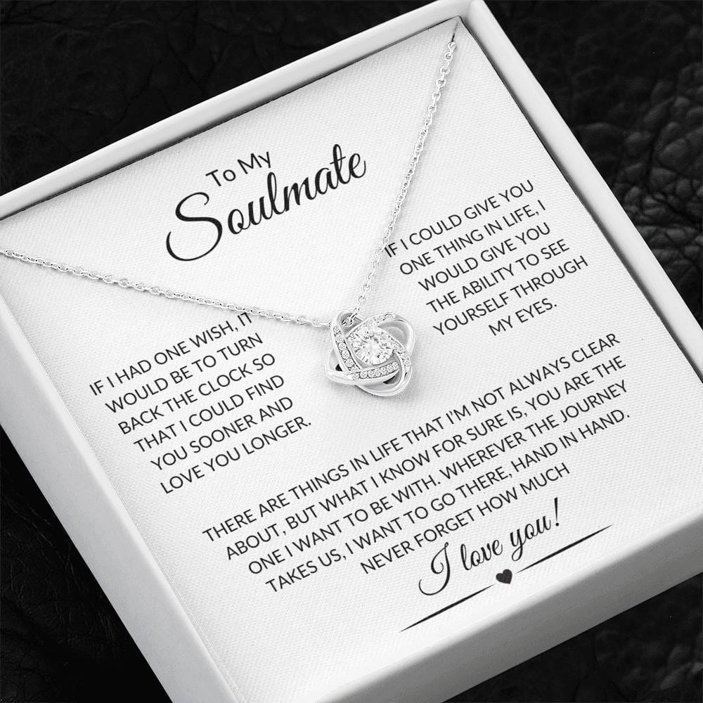 To My Soulmate | Love Knot Necklace - Shoptopia Jewelry