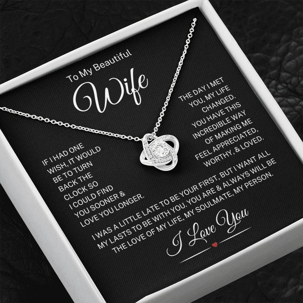Wife "One Wish" | Love Knot Necklace