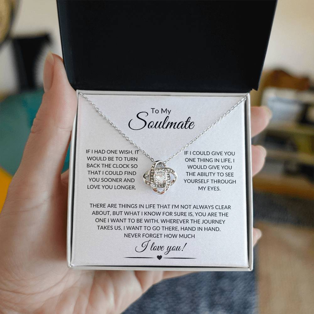 To My Soulmate | Love Knot Necklace - Shoptopia Jewelry