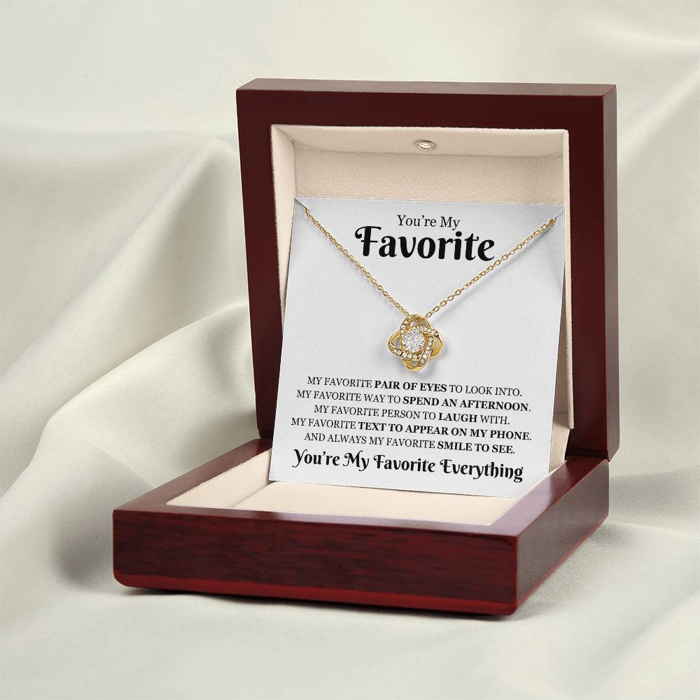 Favorite 'My Favorite Everything" | Love Knot Necklace