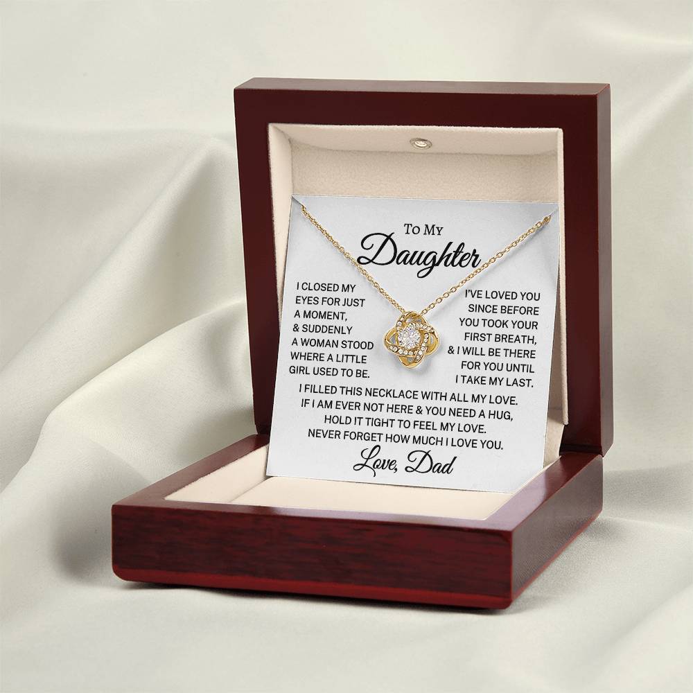 Gift for My Daughter "I've Loved You" | Love Knot Necklace