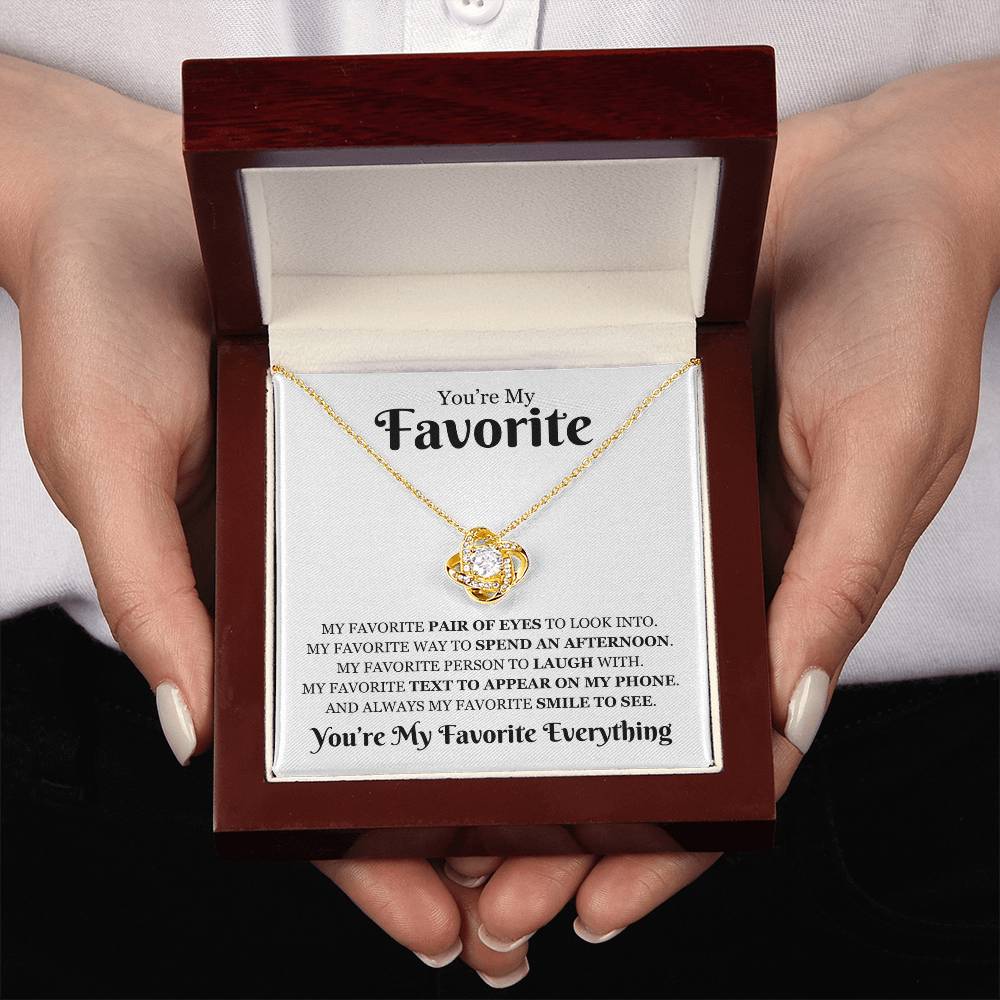 Favorite 'My Favorite Everything" | Love Knot Necklace