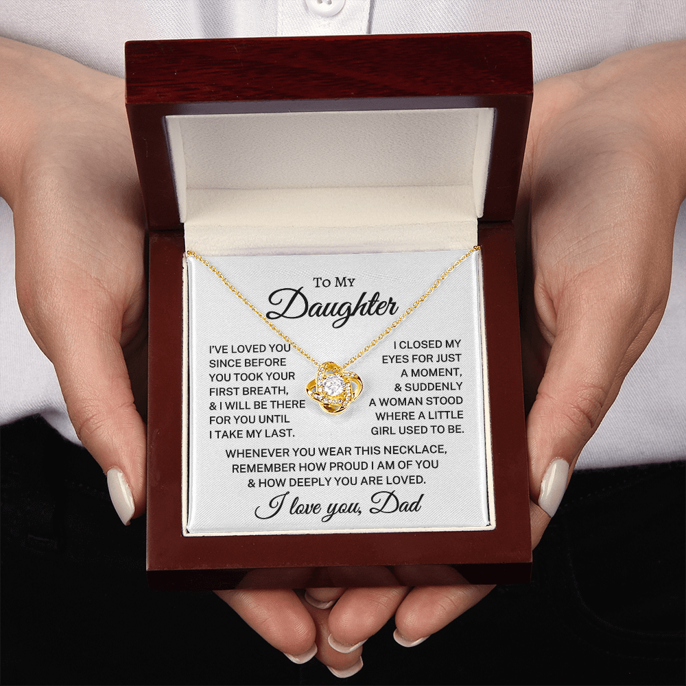 Gift for My Daughter "I've Loved You" | Love Knot Necklace