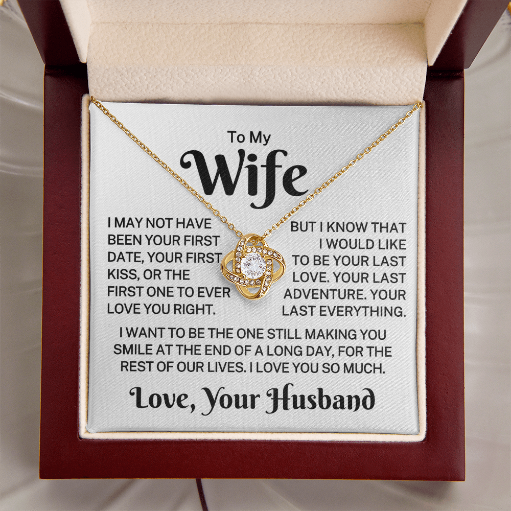 Gift for Wife"Your Last Love" | Love Knot Necklace